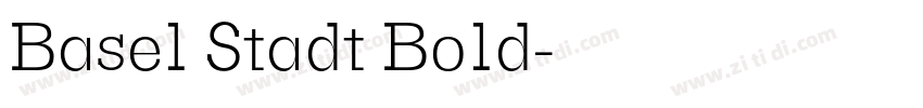 Basel Stadt Bold字体转换